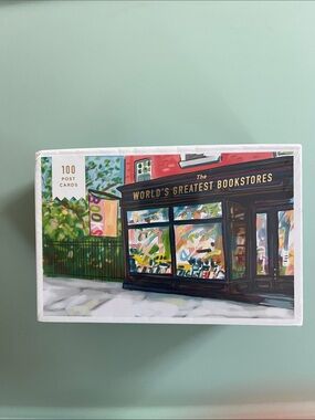 Illustrated Bookstore Postcard Set - Green